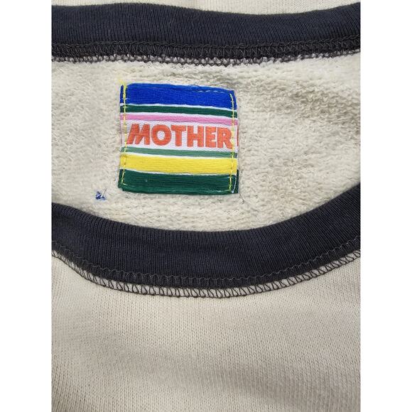 MOTHER Cream and Black Raglan Top - Picture 4 of 4